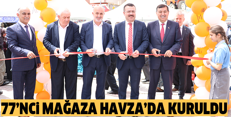 77’nci mağaza Havza’da kuruldu
