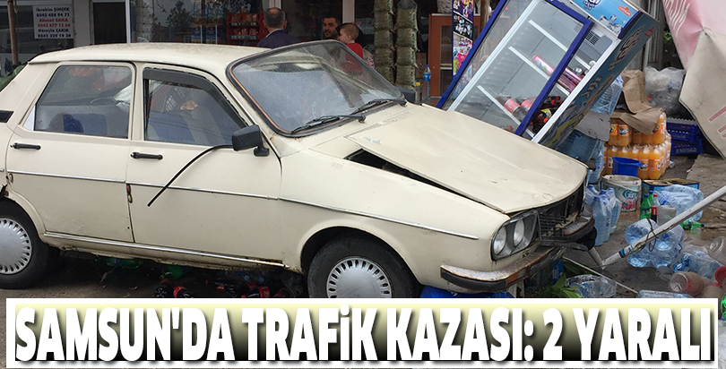 Samsun'da trafik kazası: 2 yaralı