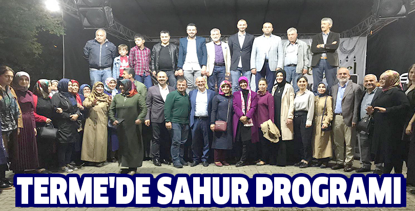 Terme'de sahur programı