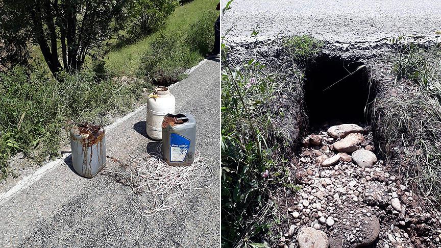 Tunceli'de 200 kilogramlık patlayıcı düzeneği imha edildi