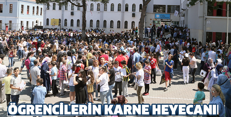 ÖGRENCİLERİN KARNE HEYECANI