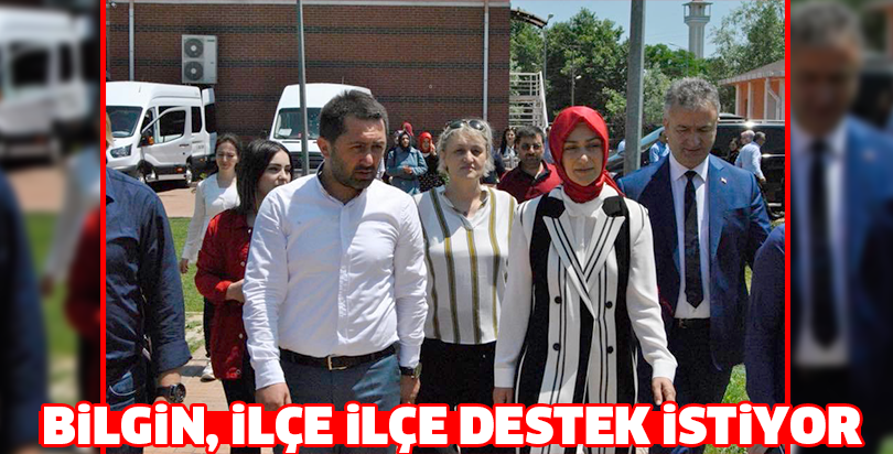 Bilgin, ilçe ilçe destek istiyor