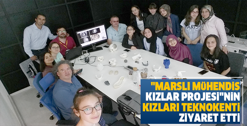 "Marslı Mühendis Kızlar Projesi"nin kızları teknokenti ziyaret etti