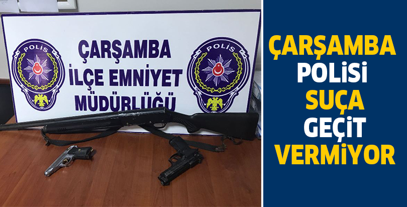 ÇARŞAMBA POLİSİ SUÇA GEÇİT VERMİYOR