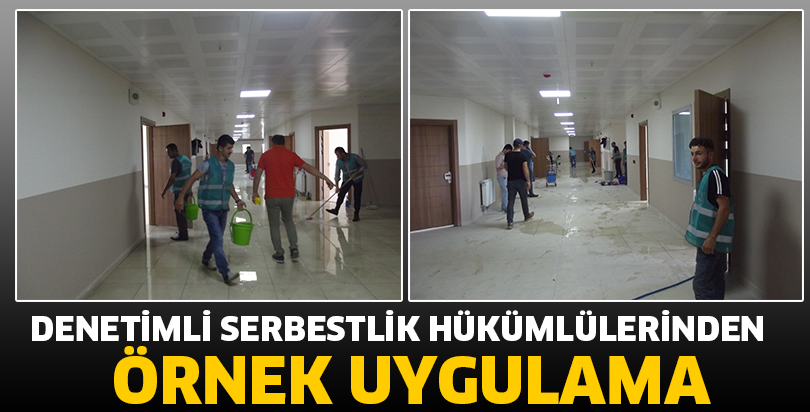DENETİMLİ SERBESTLİK HÜKÜMLÜLERİNDEN  ÖRNEK UYGULAMA