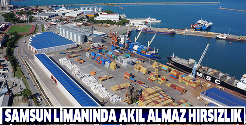 Samsun'da limandan 15 ton buğdayın çalındığı iddiası