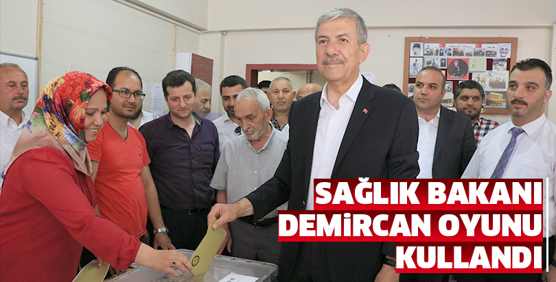 Sağlık Bakanı Demircan oyunu kullandı