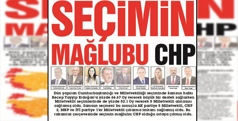 SEÇİMİN MAĞLUBU CHP