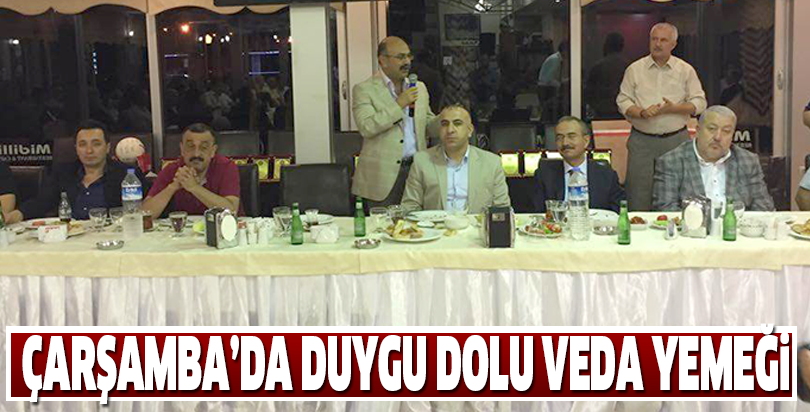 ÇARŞAMBA’DA DUYGU DOLU VEDA YEMEĞİ