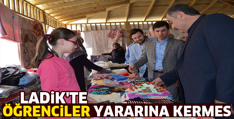 Ladik'te öğrenciler yararına kermes