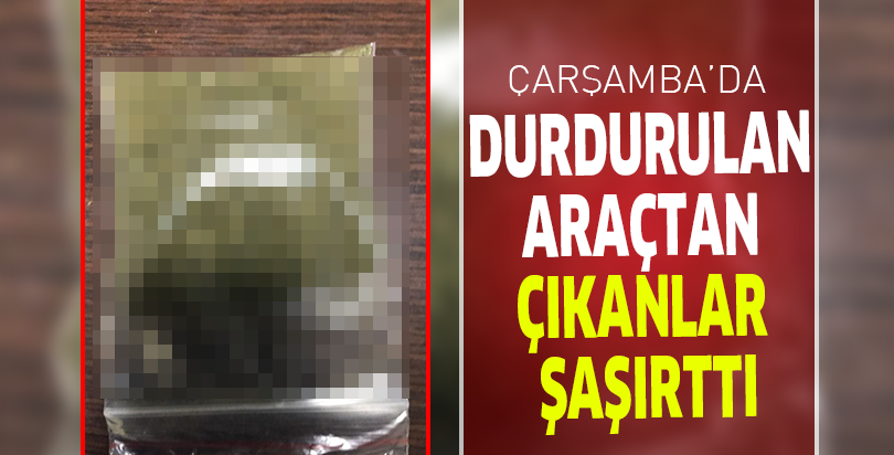 DURDURULAN ARAÇTAN ÇIKANLAR ŞAŞIRTTI