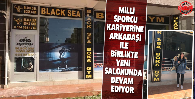 Milli sporcu kariyerine arkadaşı ile birlikte yeni salonunda devam ediyor