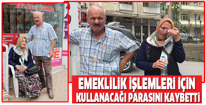 Emeklilik işlemleri için kullanacağı parasını kaybetti