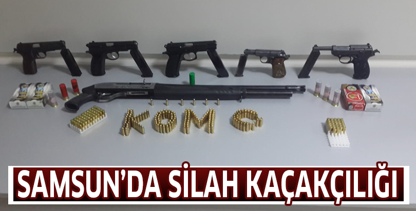 Samsun'da silahkaçakçılığı