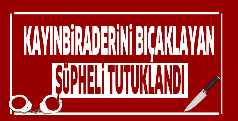 Kayınbiraderini bıçaklayan şüpheli tutuklandı