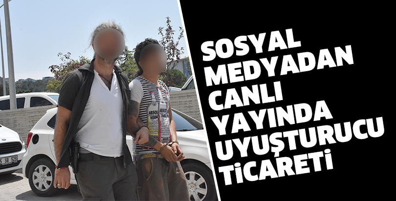 Sosyal medyadan canlı yayında uyuşturucu ticareti iddiası
