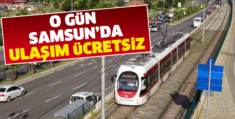 o Gün tramvaylar ücretsiz