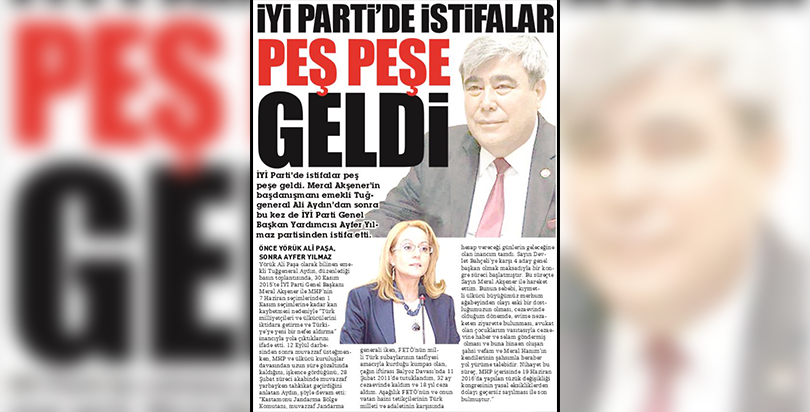 İYİ Parti'de istifalar peş peşe geldi