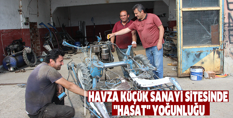 Havza küçük sanayi sitesinde "hasat" yoğunluğu