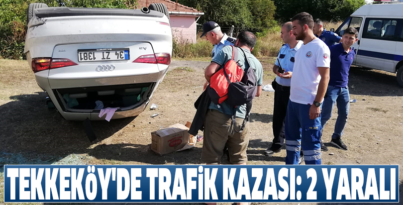 Tekkeköy'de trafik kazası: 2 yaralı