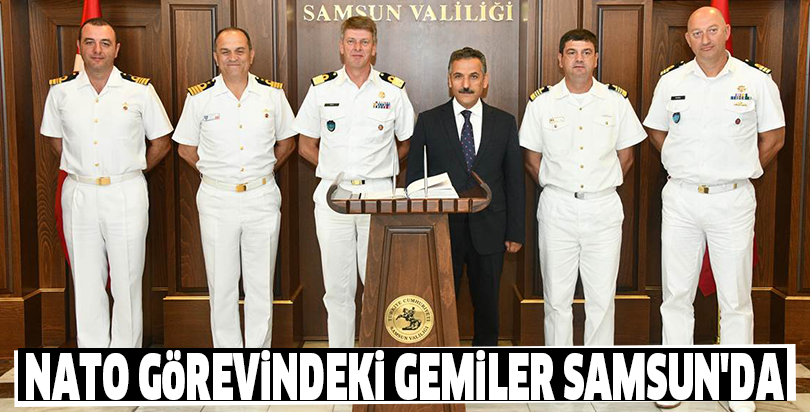 NATO görevindeki gemiler Samsun'da