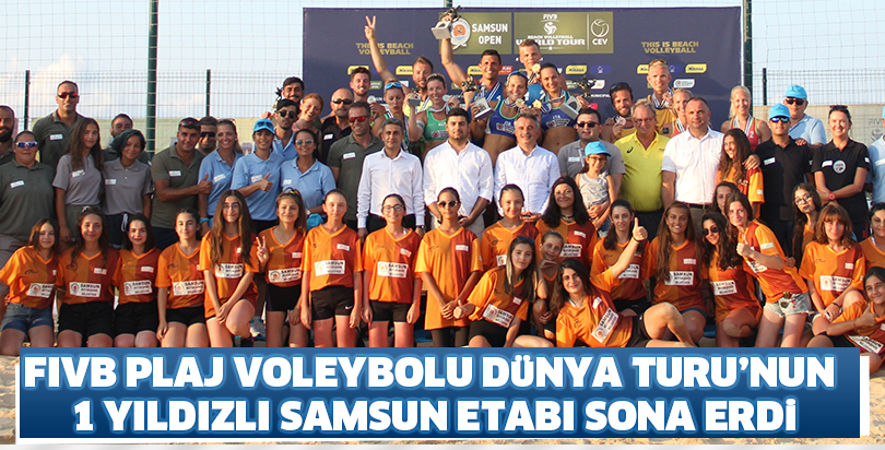 FIVB Plaj Voleybolu Dünya Turu’nun 1 Yıldızlı Samsun etabı sona erdi