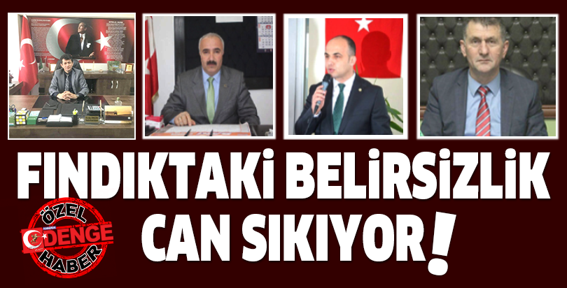 FINDIKTAKİ BELİRSİZLİK CAN SIKIYOR!