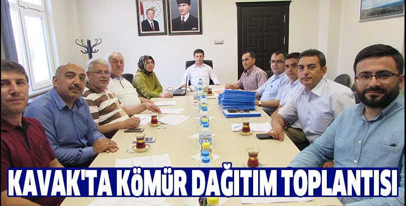 Kavak'ta kömür dağıtım toplantısı