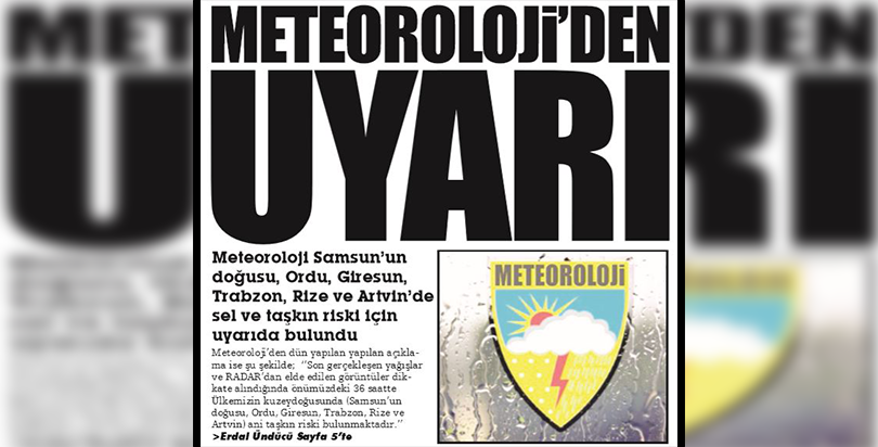 Meteoroloji'den uyarı