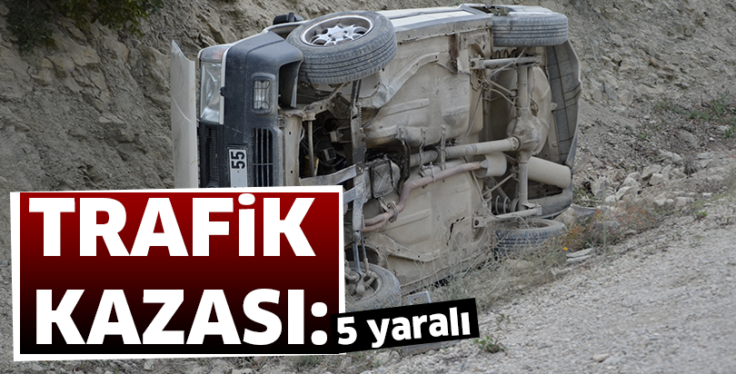 Trafik kazası: 5 yaralı