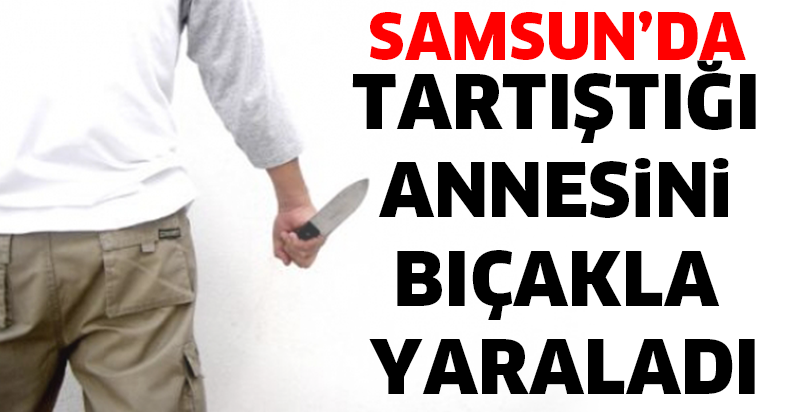 Tartıştığı annesini bıçakla yaraladı