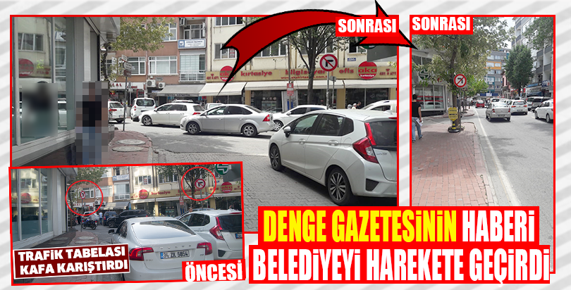 Denge gazetesinin haberi Belediyeyi harekete geçirdi