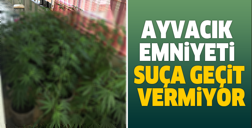 AYVACIK EMNİYETİ SUÇA GEÇİT VERMİYOR