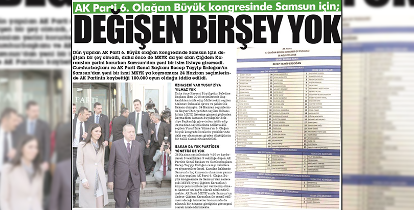 DEĞİŞEN BİRŞEY YOK
