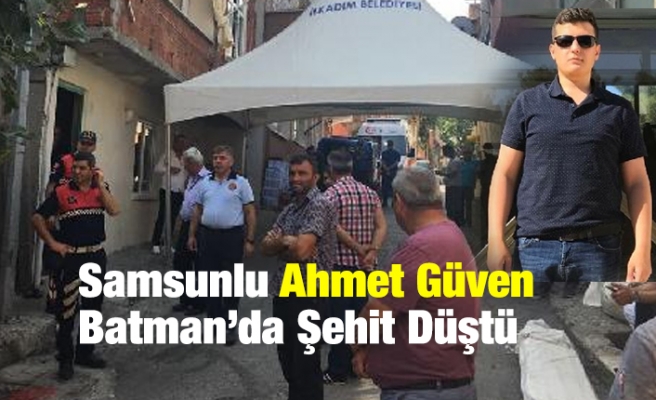 Samsun'a şehit ateşi düştü