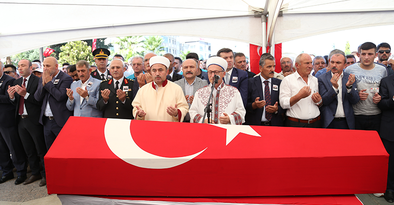 Samsun Şehidini Uğurladı