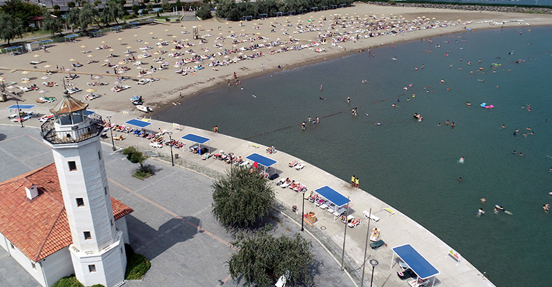 Karadeniz'in "mavi bayraklı" plaj şehri Samsun
