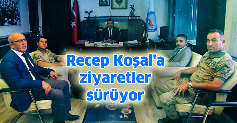 Recep Koşal'a ziyaretler sürüyor.