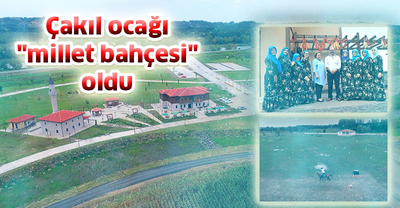 Çakıl ocağı "millet bahçesi" oldu