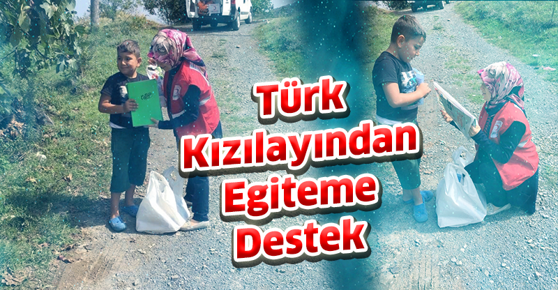 Türk Kızılayından Egiteme Destek