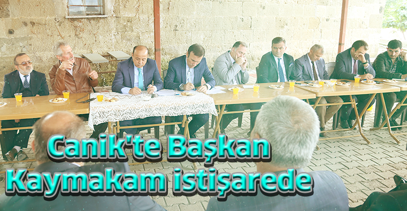Canik'te Başkan-Kaymakam istişarede