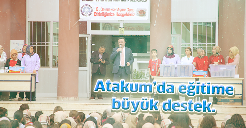 Atakum’da eğitime büyük destek.