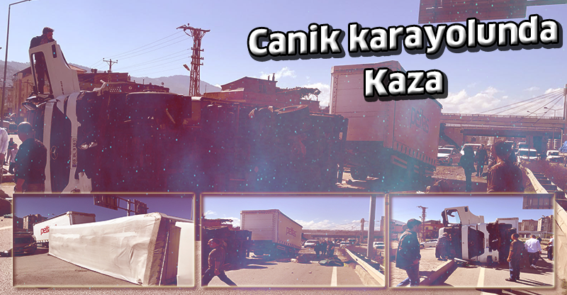 Canik karayolunda Kaza