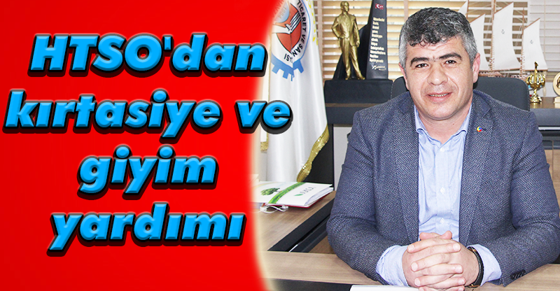 HTSO'dan kırtasiye ve giyim yardımı