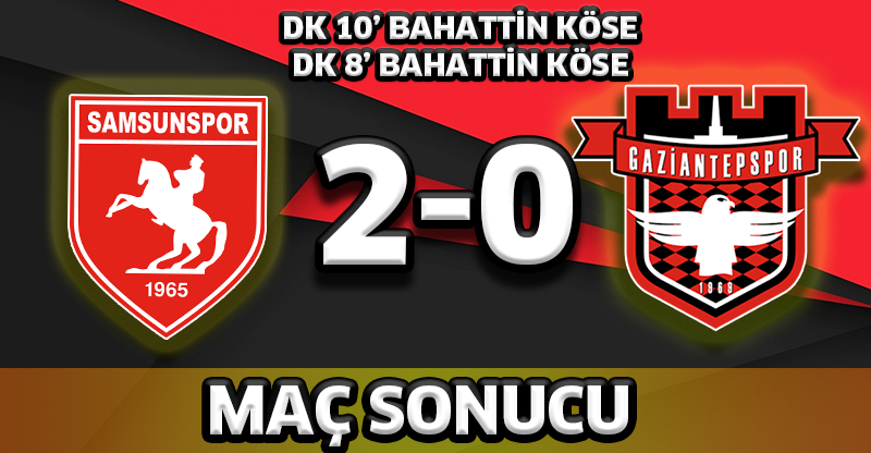 Samsunspor - Gaziantepspor maçı sona erdi