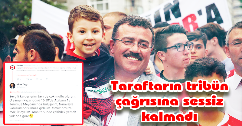 Taraftarın tribün çağrısına sessiz kalmadı