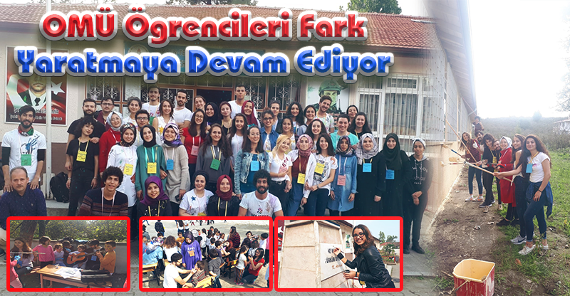 OMÜ Ögrencileri Fark Yaratmaya Devam Ediyor