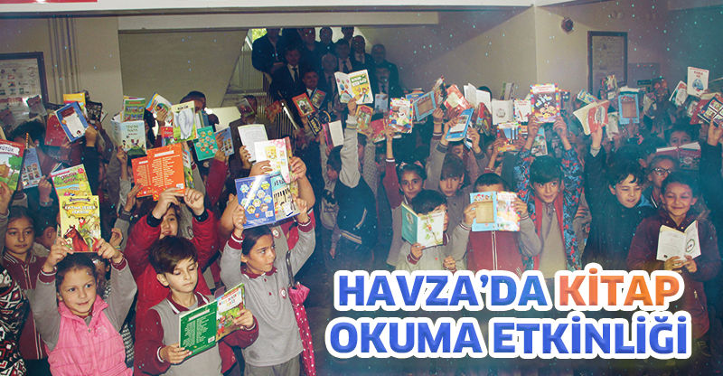 Havza'da kitap okuma etkinliği