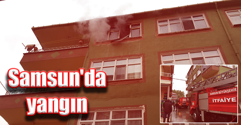 Samsun'da yangın