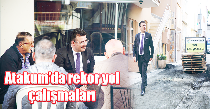 Atakum’da rekor yol çalışmaları